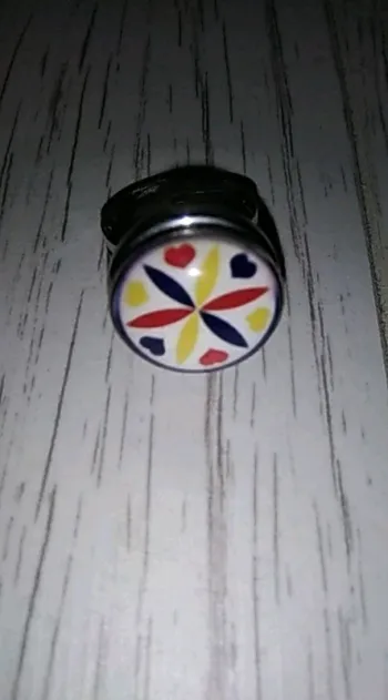 Bague ajustable a bouton