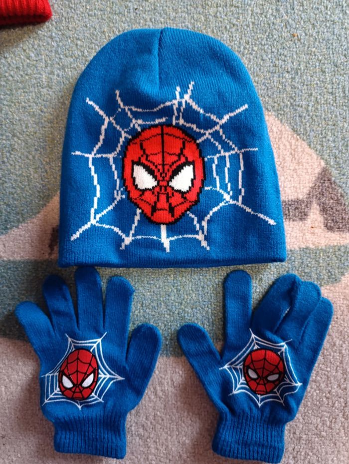 Ensemble Hiver Spiderman - Chapeau, écharpe Et Gants Pour Garçon, Cadeau Enfant Déguisement Hiver