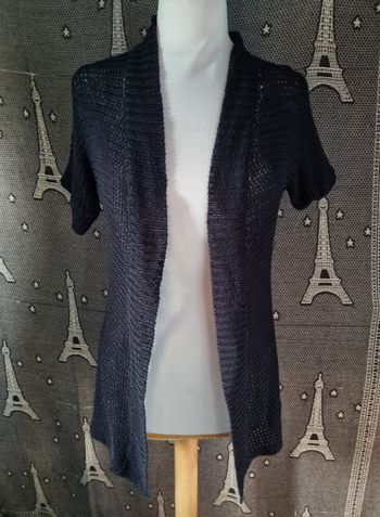 Cardigan ajouré noir taille S