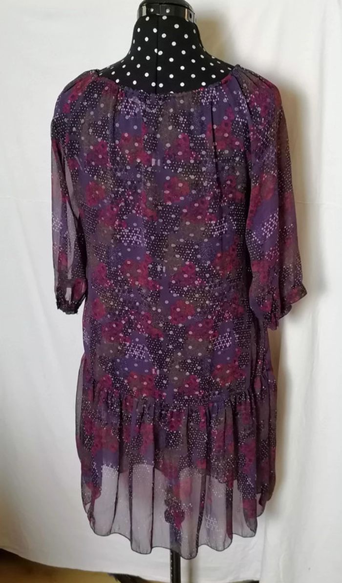 Robe d'été plage transparent violet bordeaux DDP - photo numéro 4