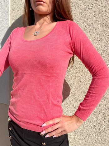 Pull corail femme avec noeuds dans le dos Vintage Dressing en taille S