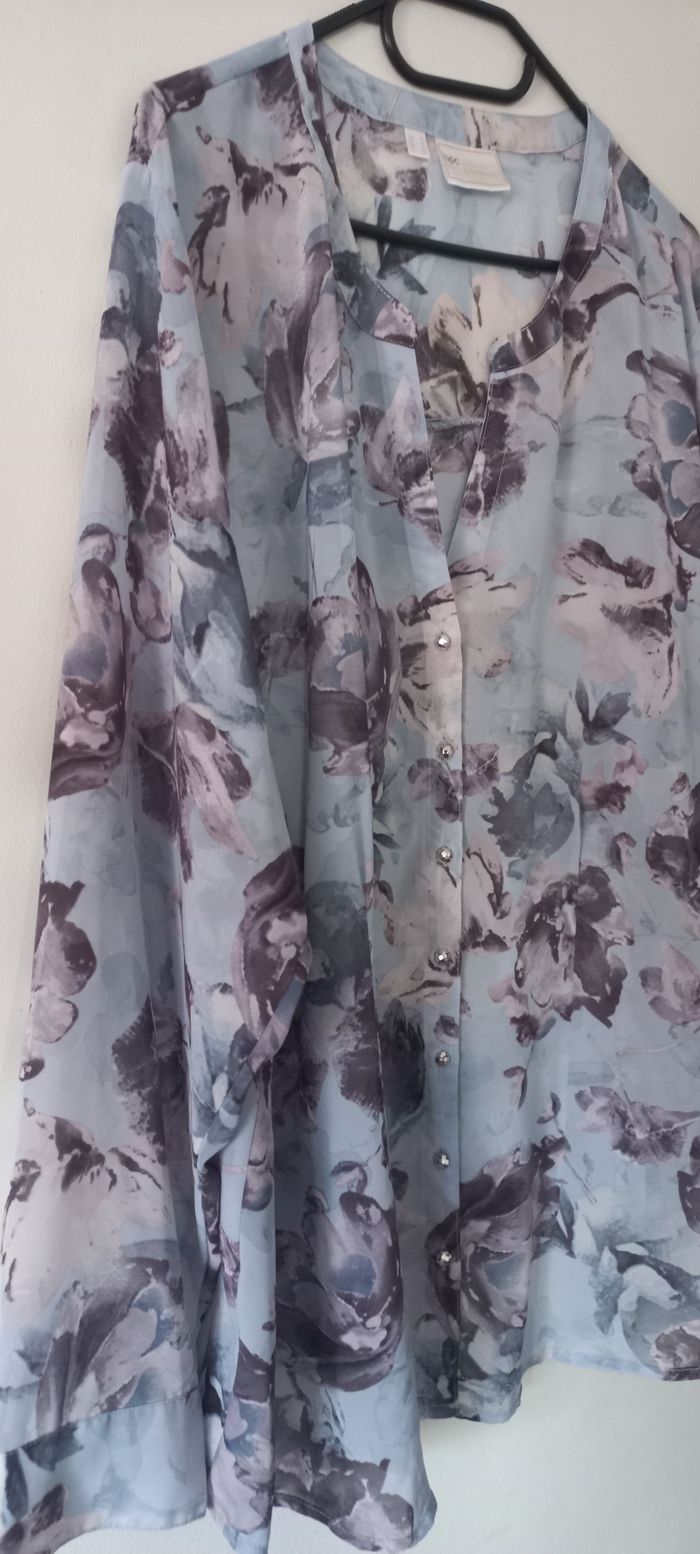 Chemisier fleurie en voilage - photo numéro 5