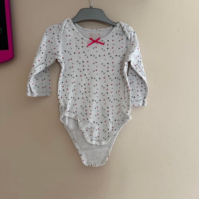 Lot de 3 bodies manches longues - T9mois - Marques diverses - photo numéro 2