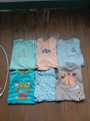 Lot de 6 pyjamas fin 6mois