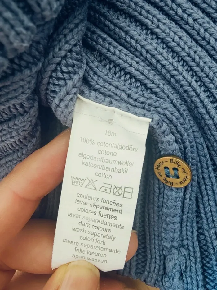Pull en maille côtelé 18 mois - photo numéro 4