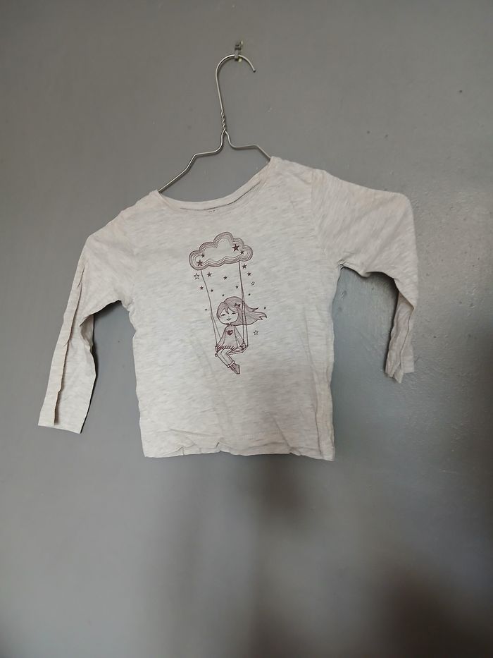 Tee-shirt fille manches longues 3ans