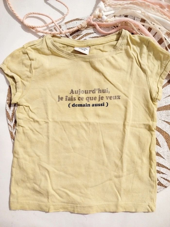 T-shirt message imprimé 2 ans 86 cm TAO Tape à l'oeil