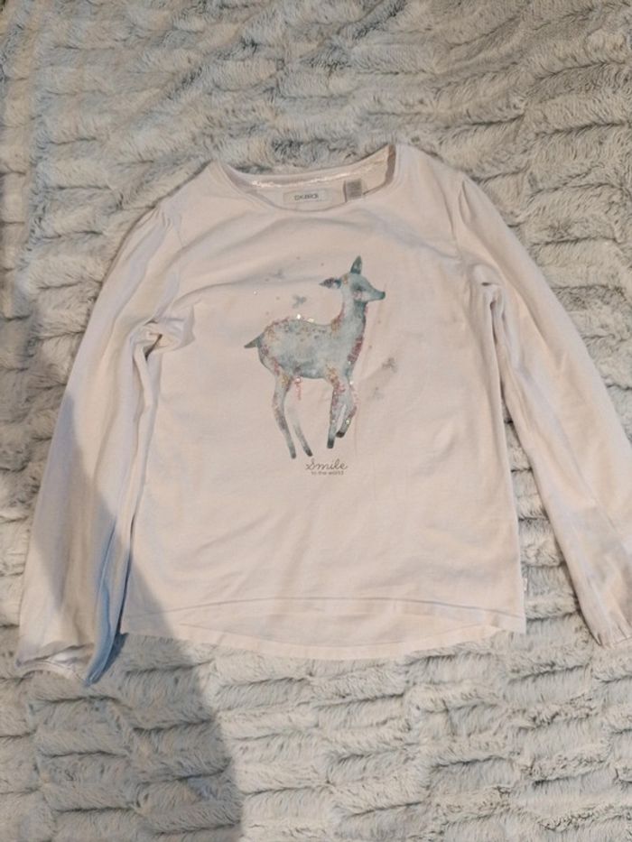 Tee shirt manches longues Okaïdi 8 ans
