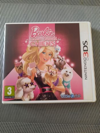 Jeu 3ds barbie et le salon de beauté des chiens