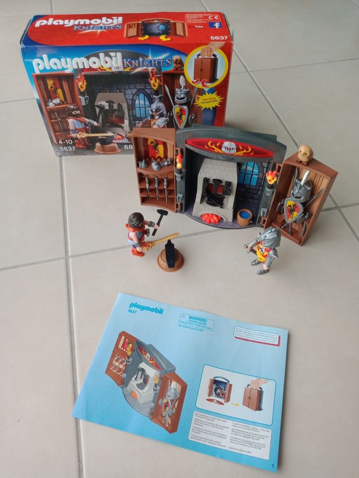 Playmobil Coffre chevalier et forgeron - photo numéro 3