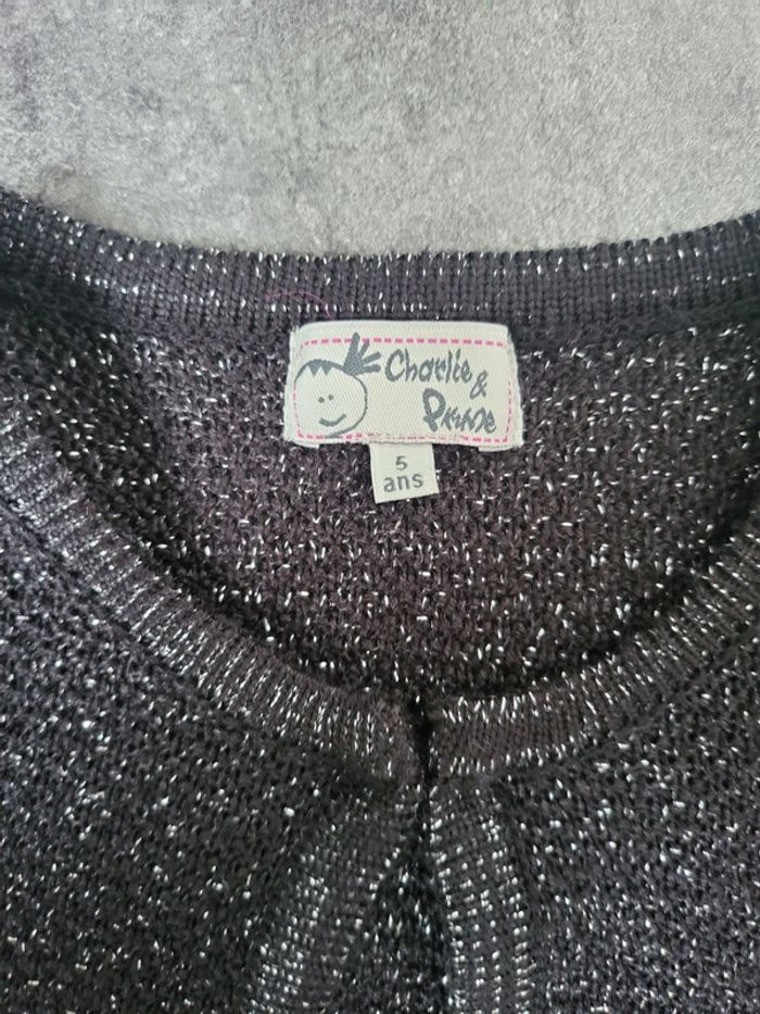Gilet boléro fille 5 ans charlie et prune très bon état - photo numéro 2