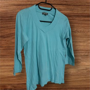 Haut manches 3/4 bleu, Clara Vitti - 38/M 40/L