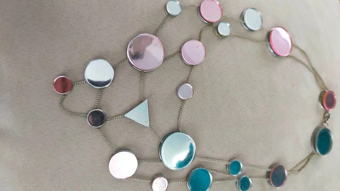 Collier Miroirs Géométriques – Collection Nuances de Rose - photo numéro 4