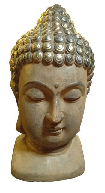 Superbe tête bouddha 50 cm