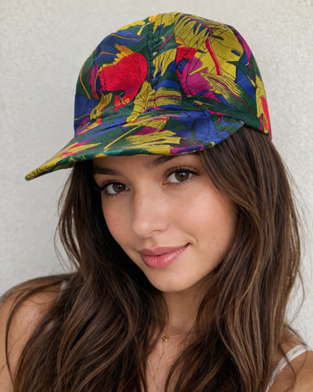casquette imprimé colorée Taille unique