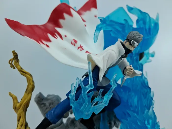 Figurine épique Kakashi Hatake de Naruto - Cape de Minato & Kamui Raikiri - photo numéro 2