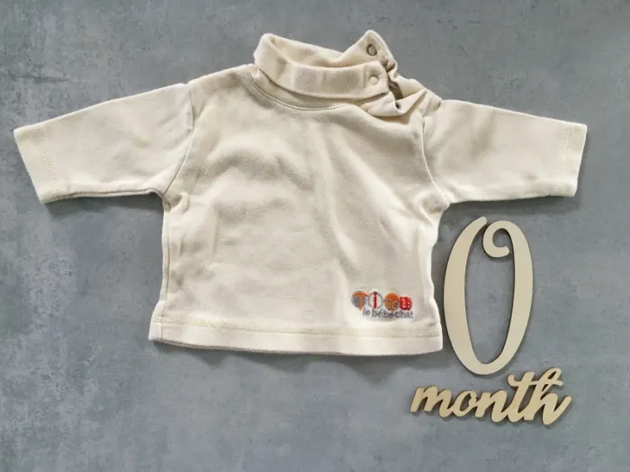 Sous pull beige naissance