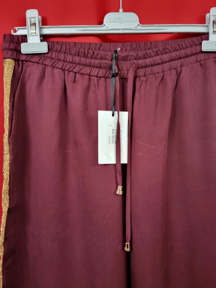 La Petite Etoile pantalon droit Snoop prune * Taille 3 * - photo numéro 2