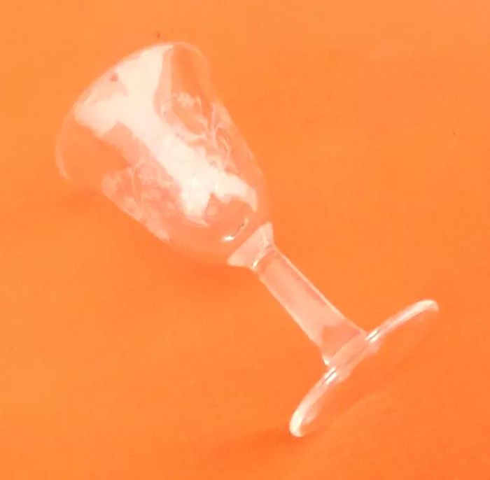 Années 1970 6 verres " Tulipe " gravés - photo numéro 5