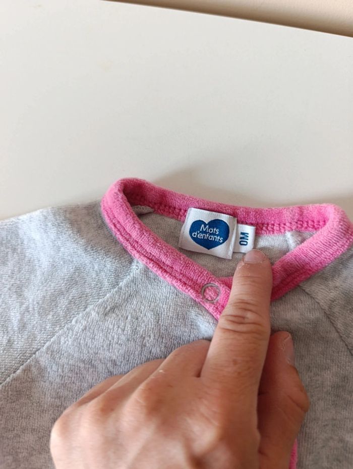 Pyjama 1 pièce - Naissance - mots d'enfants - photo numéro 3
