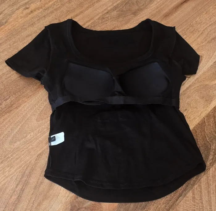 T shirt coton brassière rembourrée intégrée - photo numéro 4