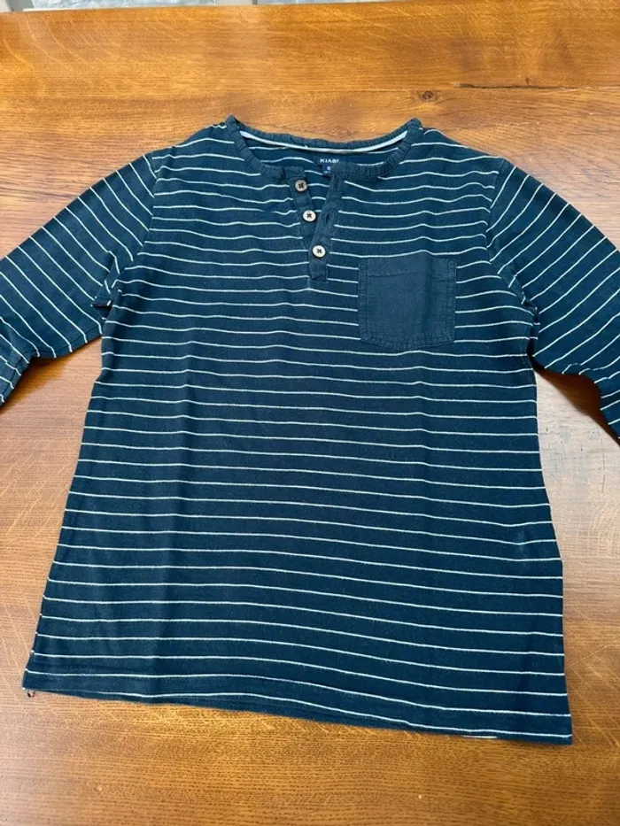 T-shirt manche longue kiabi 10 ans - photo numéro 3