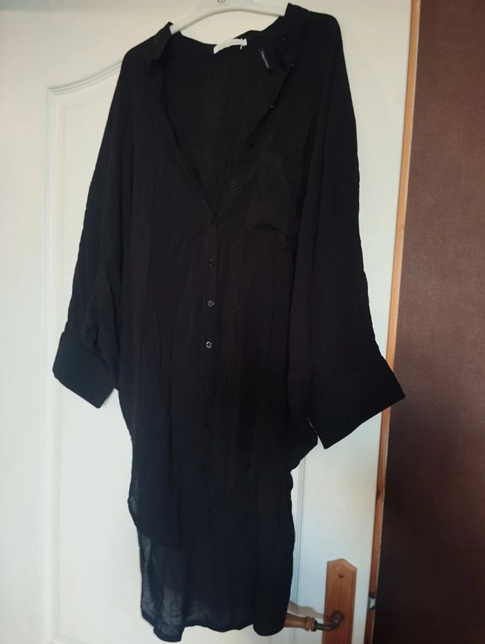 Neuf Chemisier ample et asymétrique léger noir taille S Les petites bombes LPB