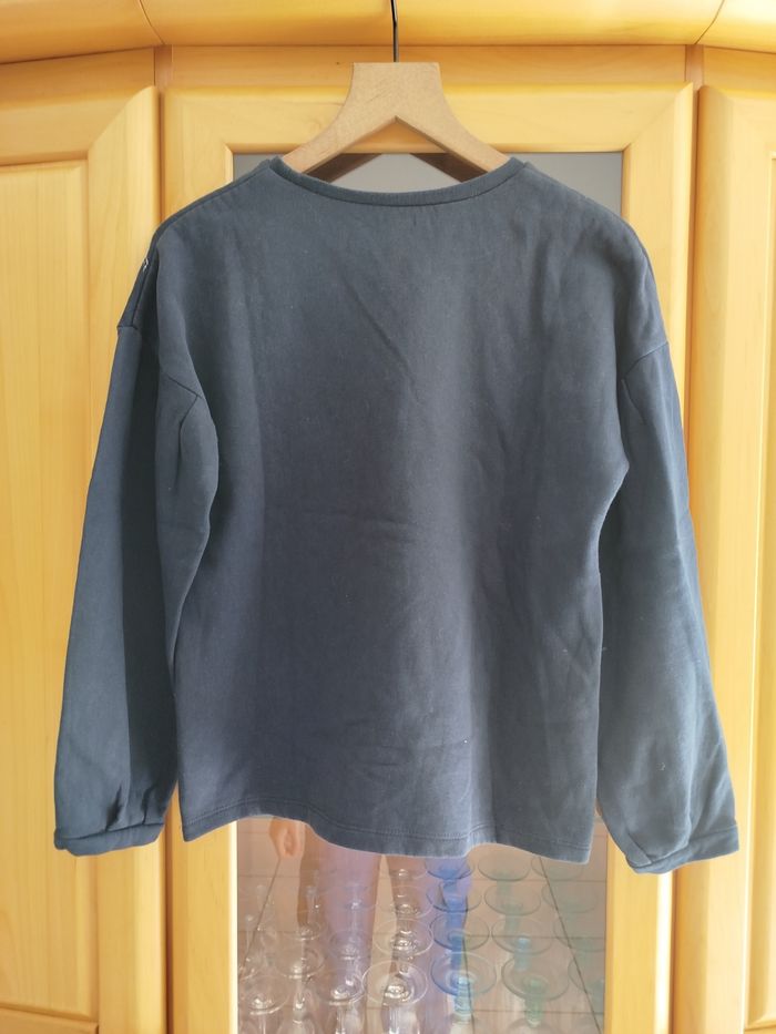 Sweat taille 12 ans bleu marine - photo numéro 2