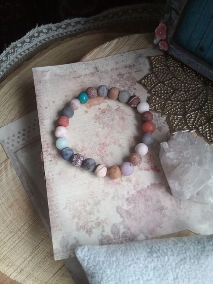 Bracelet multi pierres naturelles