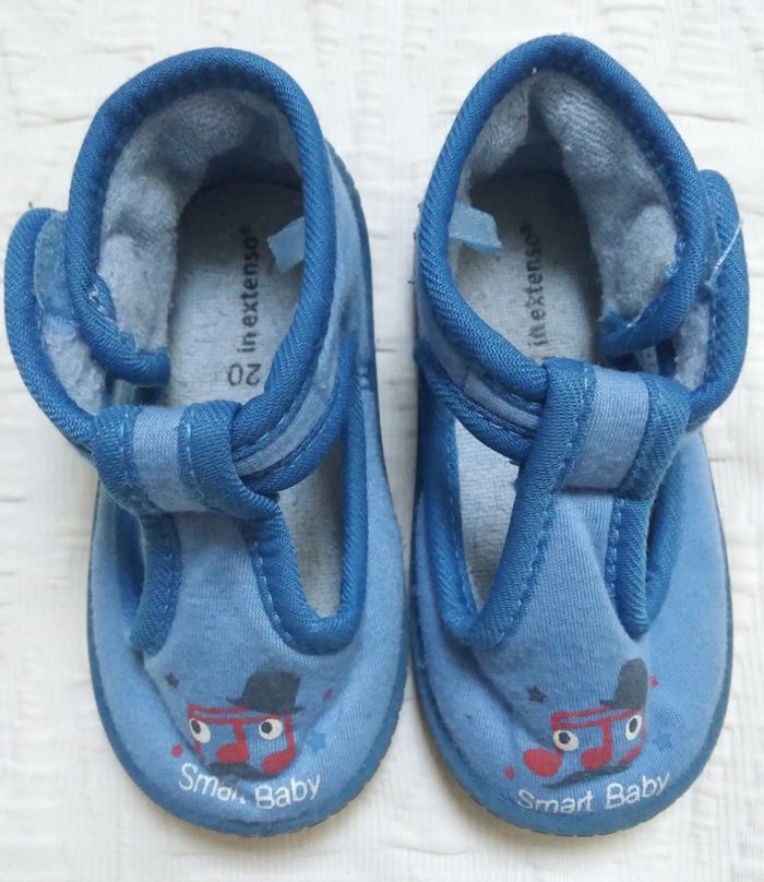 In extenso chaussons pantoufles bleu taille 20 - photo numéro 2