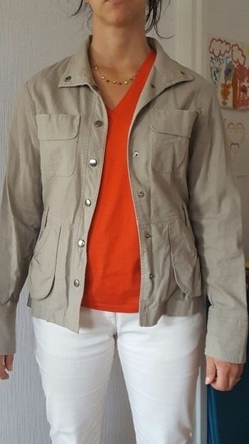 Veste en lin cache cache
