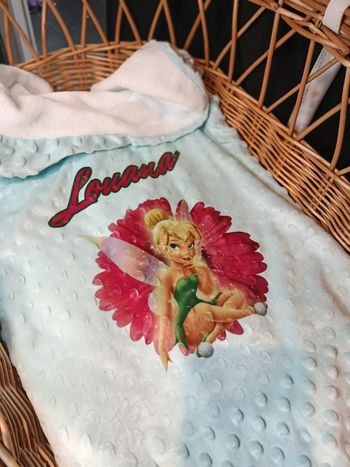 Couverture bébé en minky personnalisé plusieurs couleurs disponibles
