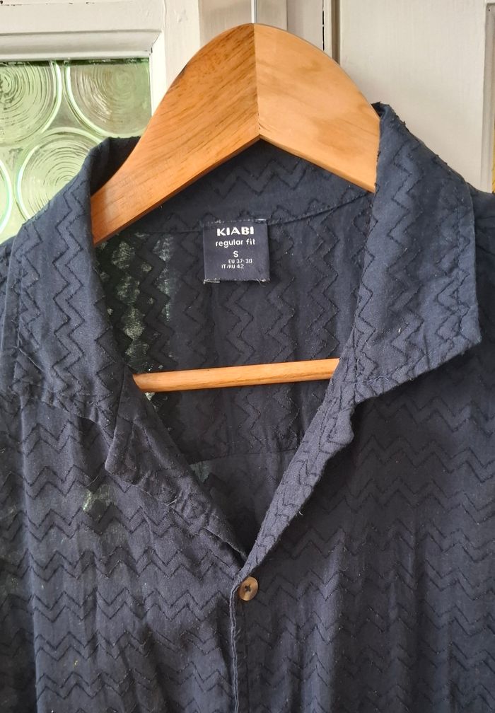 chemise KIABI bleue marine - photo numéro 2