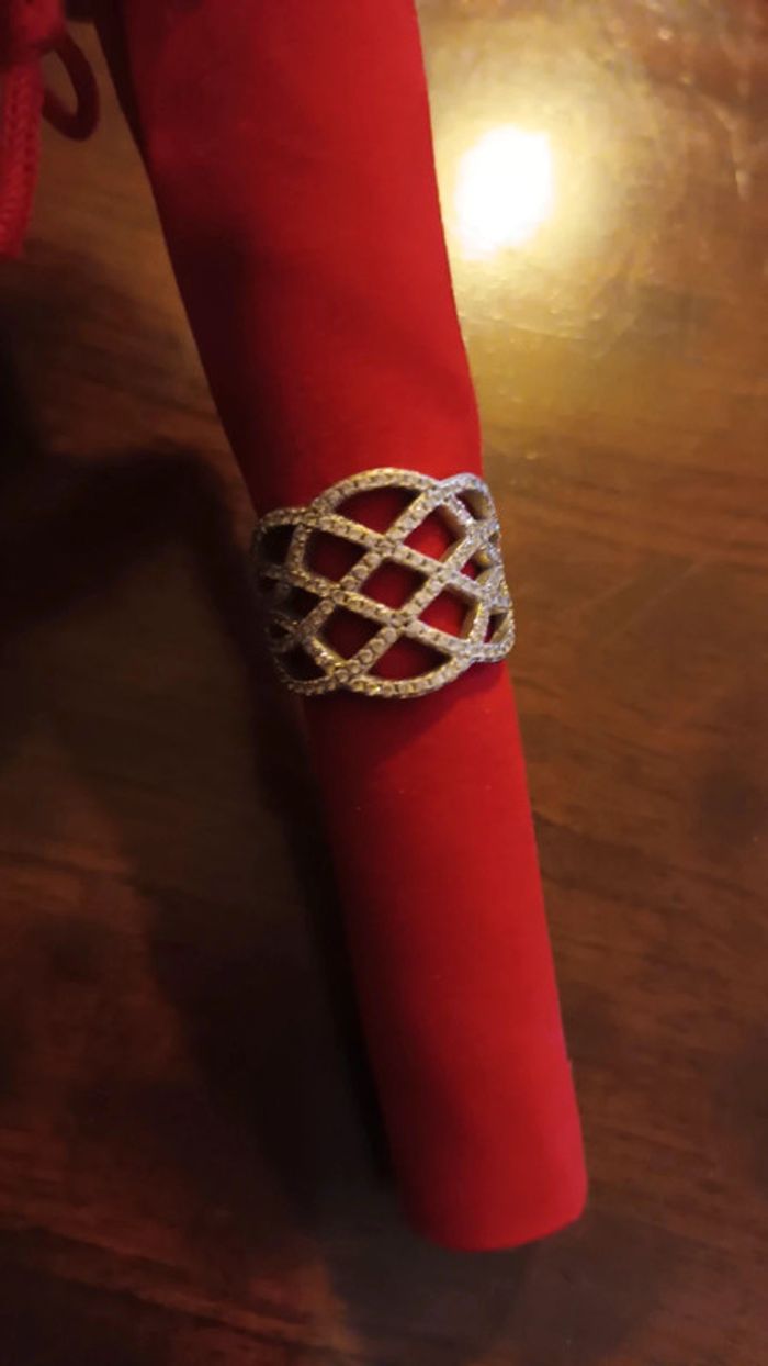 Bague en argent 925 et zirconium - photo numéro 2