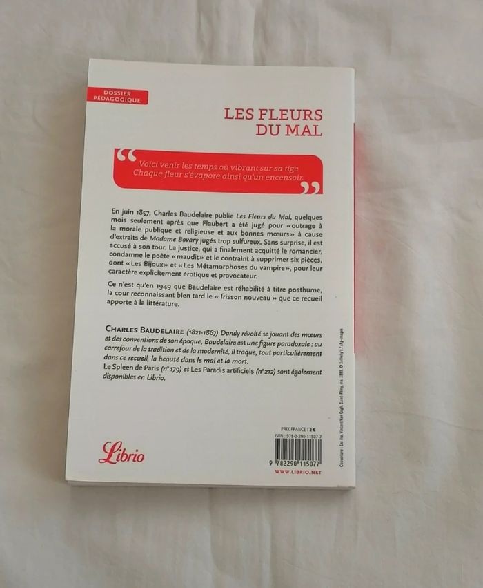 Livre les fleurs du mal de Charles Baudelaire - photo numéro 3