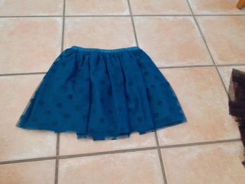 Jupe bleu a pois
