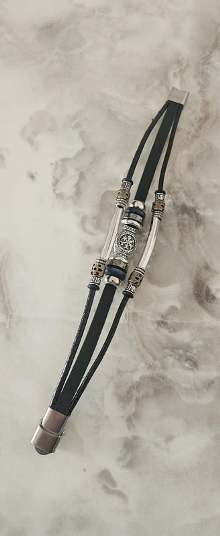 Bracelet en cuir pour homme - photo numéro 2