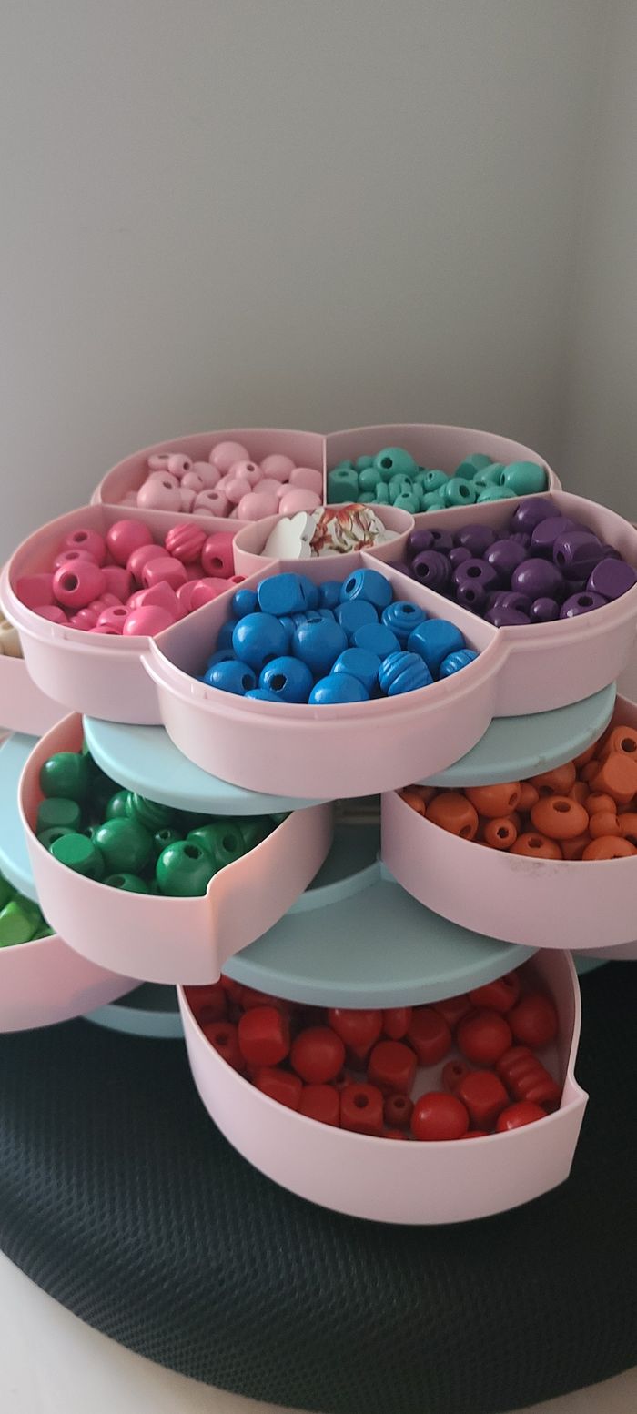 Coffret fleurs de perle en bois - photo numéro 4