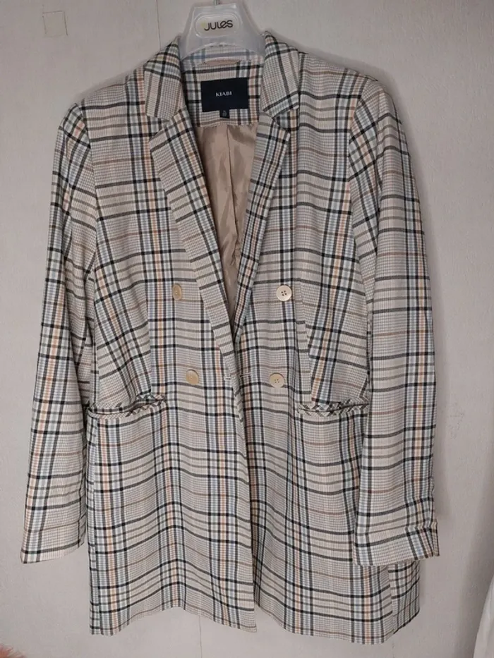 Veste croisée a rayure " Kiabi"