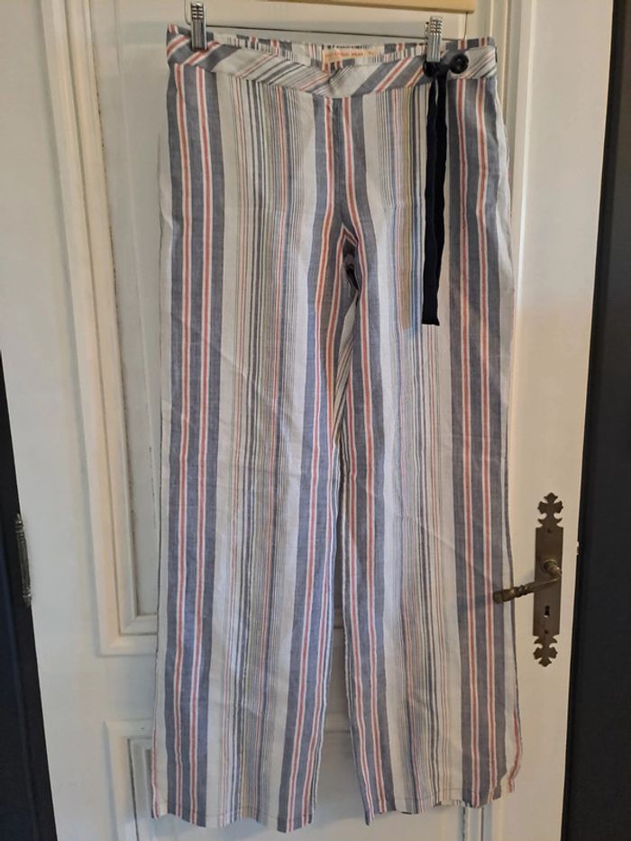 Pantalon à rayures mango