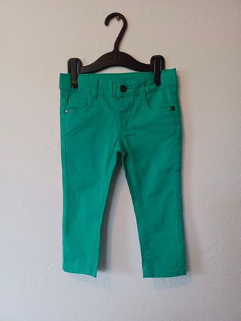 Pantalon slim vert Chicco 18 mois 86cm