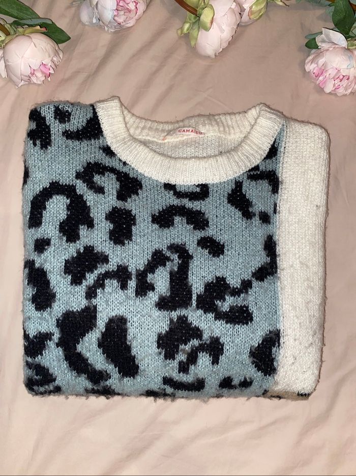 Pull d’hiver multicolores, en bon état , taille 40 - photo numéro 3