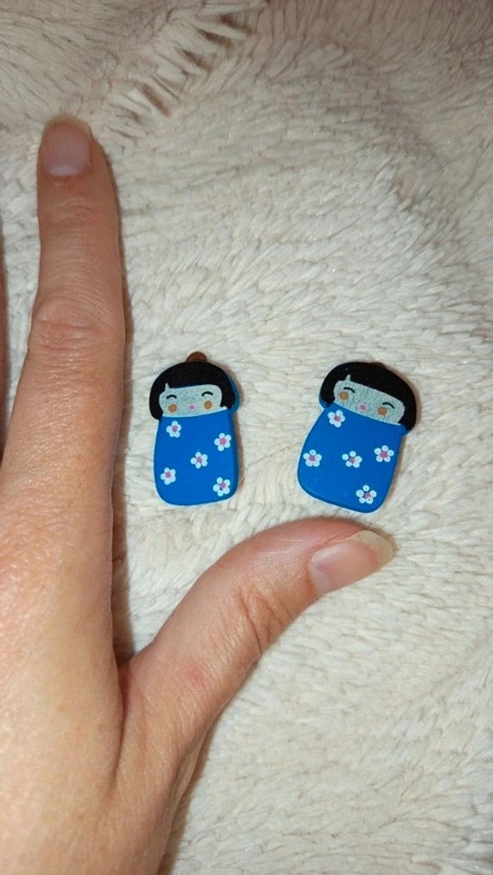 Boucles d'oreilles japon 🔸 clips - photo numéro 7
