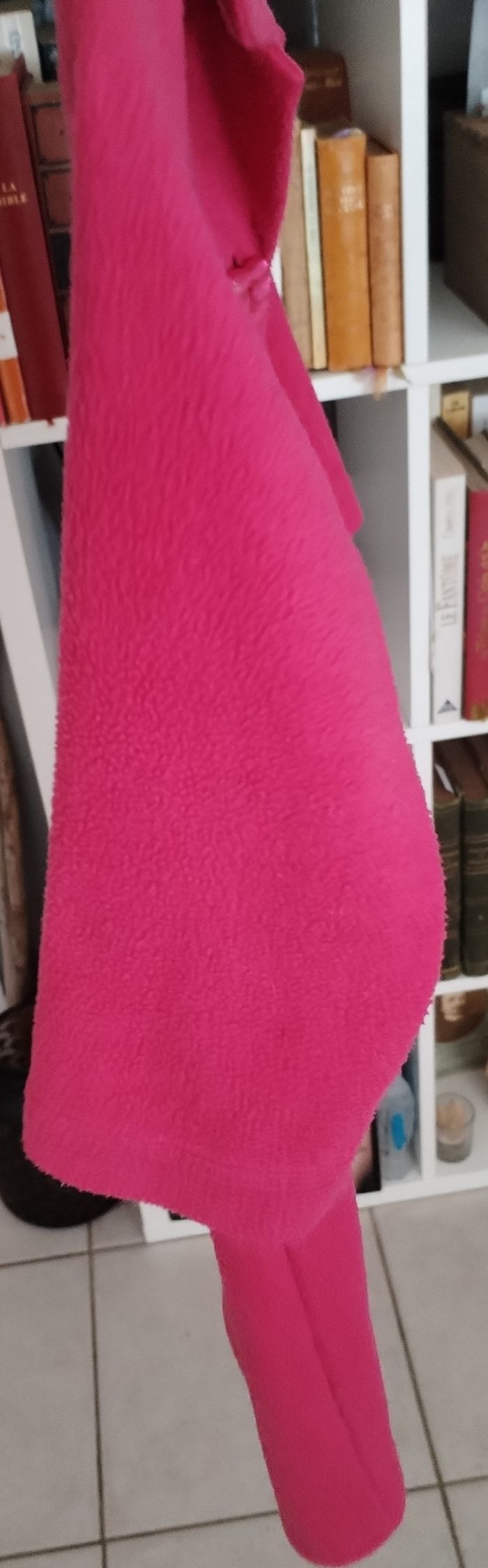 Robe de chambre polaire rose boutons cœur "La redoute" - photo numéro 3