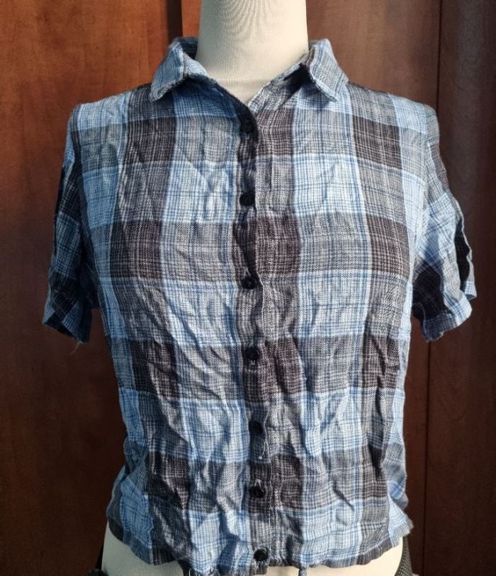 Chemise à carreaux taille xs-s - photo numéro 1