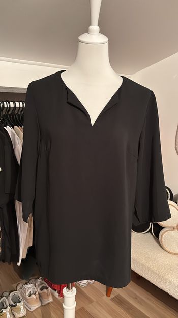 Blouse noire manches larges Boutique Indépendante TU