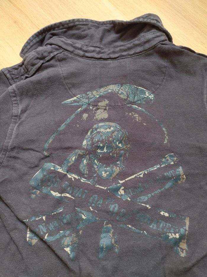 T-shirt 5 ans YCC gris tête de mort