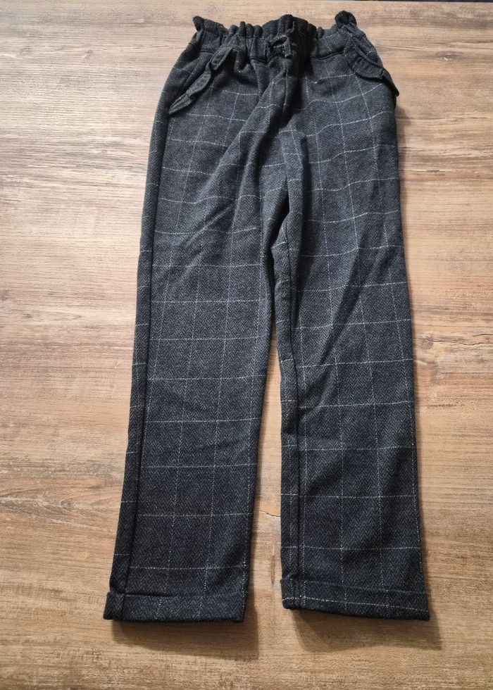 Pantalon carotte à carreaux