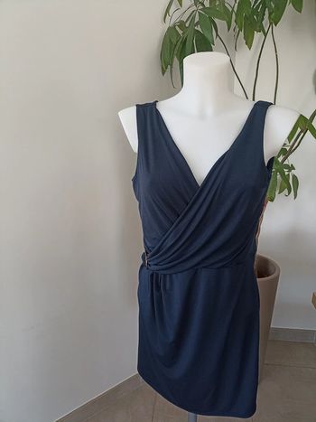 Robe portefeuille Anna Coste marine taille Taille unique