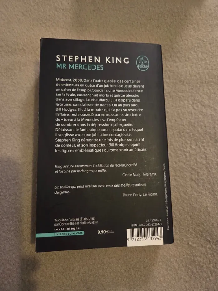 Mr Mercedes de Stephen King - photo numéro 2